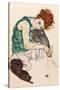 The Artist's Wife-Egon Schiele-Stretched Canvas