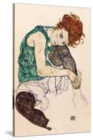 The Artist's Wife-Egon Schiele-Framed Stretched Canvas