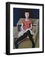 The Artist's Youngest Daughter-Albin Egger-lienz-Framed Giclee Print