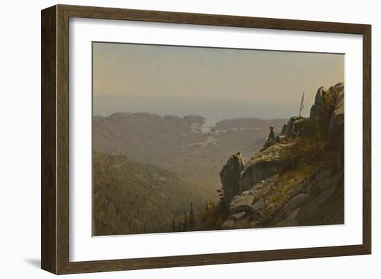 The Artist Sketching at Mount Desert, Maine, 1864-5-Sanford Robinson Gifford-Framed Giclee Print