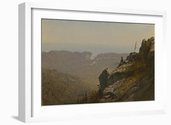 The Artist Sketching at Mount Desert, Maine, 1864-5-Sanford Robinson Gifford-Framed Giclee Print