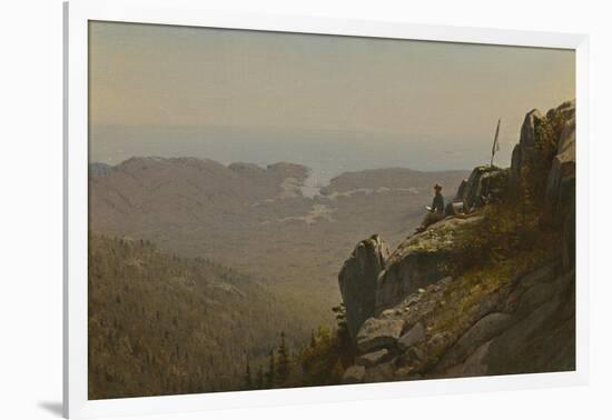 The Artist Sketching at Mount Desert, Maine, 1864-5-Sanford Robinson Gifford-Framed Giclee Print