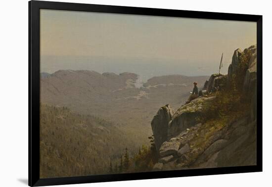 The Artist Sketching at Mount Desert, Maine, 1864-5-Sanford Robinson Gifford-Framed Giclee Print