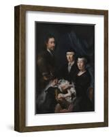 The Artist with His Family, 1624-1670-Karel van III Mander-Framed Giclee Print