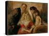 The Artist with His Wife and Children-Franz Von Lenbach-Stretched Canvas