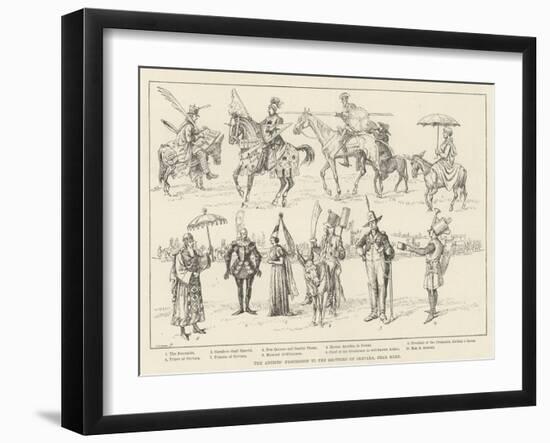 The Artists' Procession to the Grottoes of Cervara, Near Rome-null-Framed Giclee Print