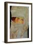The Artists sister Melanie with Silver-Colored Scarves, 1908-Egon Schiele-Framed Giclee Print