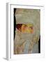 The Artists sister Melanie with Silver-Colored Scarves, 1908-Egon Schiele-Framed Giclee Print