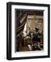 The Artists Studio or the Art of Painting-Johannes Vermeer-Framed Art Print