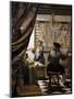 The Artists Studio or the Art of Painting-Johannes Vermeer-Mounted Art Print