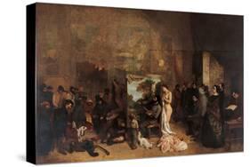 The Artists Studio-Gustave Courbet-Stretched Canvas