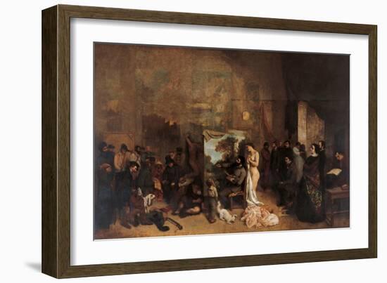 The Artists Studio-Gustave Courbet-Framed Giclee Print