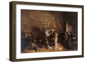 The Artists Studio-Gustave Courbet-Framed Giclee Print