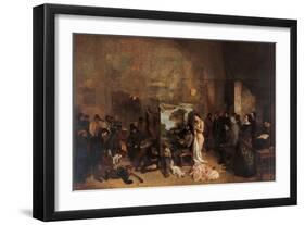 The Artists Studio-Gustave Courbet-Framed Giclee Print
