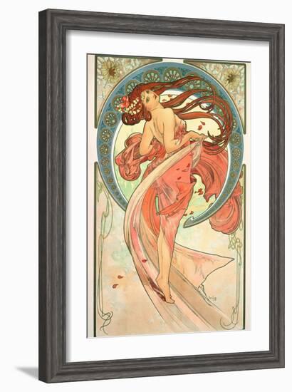 The Arts: Dance, 1898-Alphonse Mucha-Framed Giclee Print