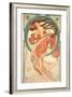 The Arts: Dance, 1898-Alphonse Mucha-Framed Giclee Print