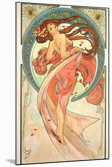 The Arts: Dance, 1898-Alphonse Mucha-Mounted Giclee Print