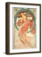 The Arts: Dance, 1898-Alphonse Mucha-Framed Premium Giclee Print