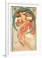 The Arts: Dance, 1898-Alphonse Mucha-Framed Giclee Print