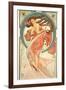 The Arts: Dance, 1898-Alphonse Mucha-Framed Giclee Print