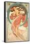 The Arts: Dance, 1898-Alphonse Mucha-Framed Stretched Canvas