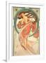 The Arts: Dance, 1898-Alphonse Mucha-Framed Premium Giclee Print