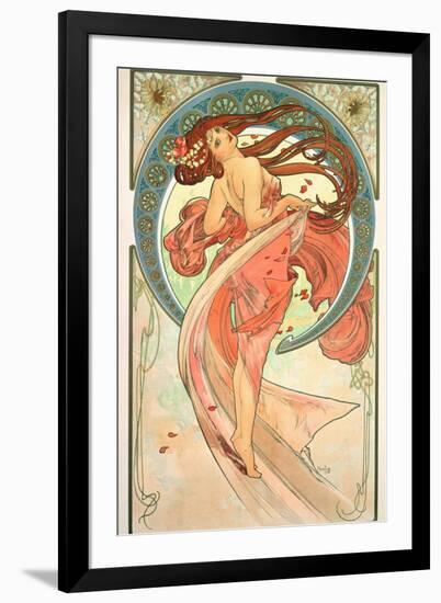 The Arts: Dance, 1898-Alphonse Mucha-Framed Premium Giclee Print