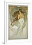 The Arts: La Musique-Alphonse Mucha-Framed Premium Giclee Print