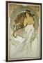 The Arts: La Musique-Alphonse Mucha-Framed Premium Giclee Print