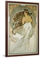 The Arts: La Musique-Alphonse Mucha-Framed Premium Giclee Print