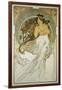 The Arts: La Musique-Alphonse Mucha-Framed Premium Giclee Print