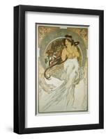 The Arts: La Musique-Alphonse Mucha-Framed Premium Giclee Print