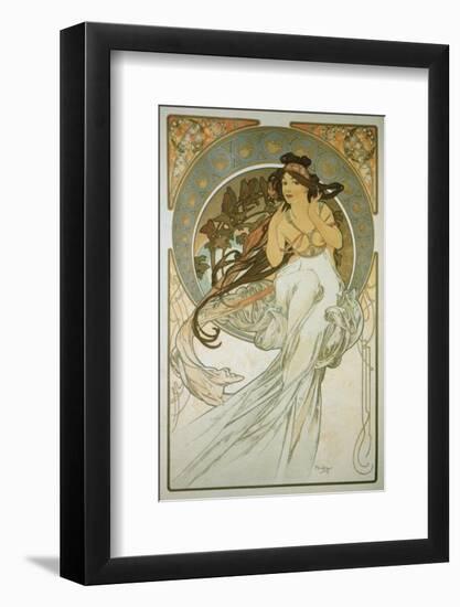 The Arts: La Musique-Alphonse Mucha-Framed Premium Giclee Print