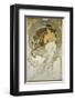 The Arts: La Musique-Alphonse Mucha-Framed Premium Giclee Print