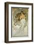 The Arts: La Musique-Alphonse Mucha-Framed Premium Giclee Print