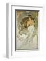 The Arts: La Musique-Alphonse Mucha-Framed Premium Giclee Print