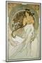 The Arts: La Musique-Alphonse Mucha-Mounted Premium Giclee Print