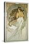 The Arts: La Musique-Alphonse Mucha-Stretched Canvas