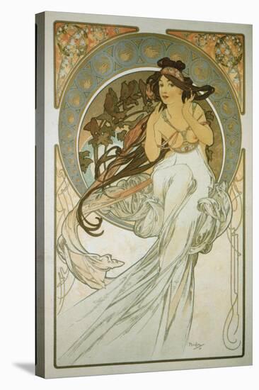 The Arts: La Musique-Alphonse Mucha-Stretched Canvas