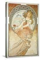 The Arts: La Peinture-Alphonse Mucha-Stretched Canvas