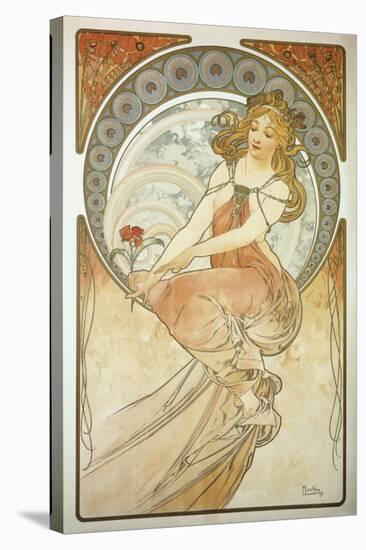 The Arts: La Peinture-Alphonse Mucha-Stretched Canvas