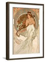 The Arts: Music, 1898-Alphonse Mucha-Framed Giclee Print