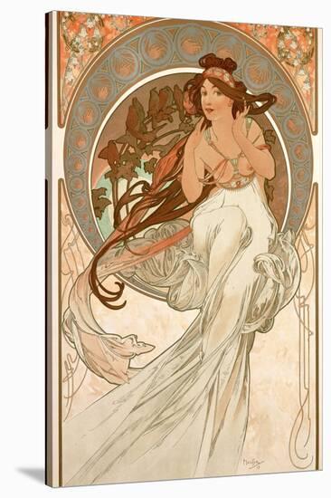 The Arts: Music, 1898-Alphonse Mucha-Stretched Canvas