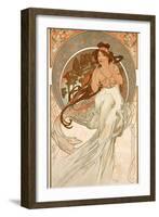 The Arts: Music, 1898-Alphonse Mucha-Framed Giclee Print