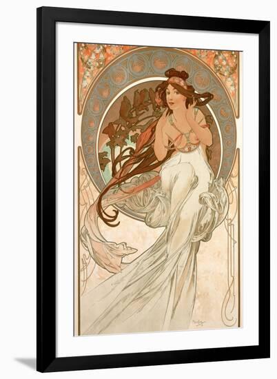 The Arts: Music, 1898-Alphonse Mucha-Framed Giclee Print