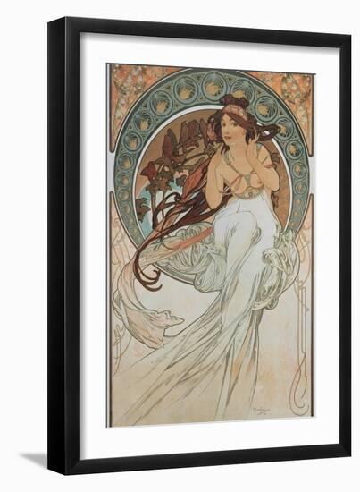 The Arts: Music, 1898-Alphonse Mucha-Framed Giclee Print