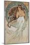 The Arts: Music, 1898-Alphonse Mucha-Mounted Giclee Print