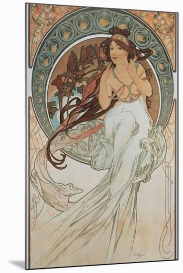 The Arts: Music, 1898-Alphonse Mucha-Mounted Premium Giclee Print