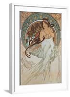 The Arts: Music, 1898-Alphonse Mucha-Framed Giclee Print