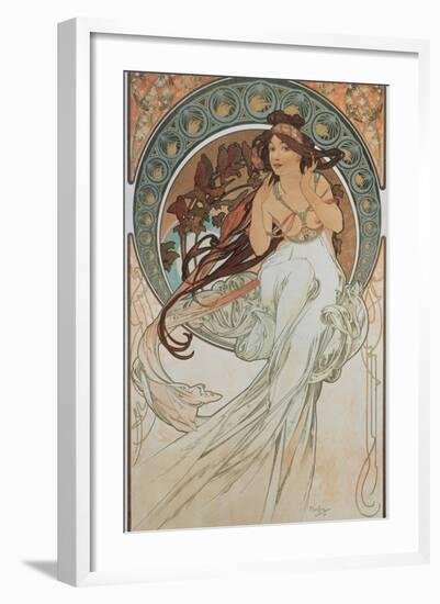 The Arts: Music, 1898-Alphonse Mucha-Framed Giclee Print